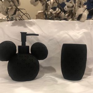 Disney Mickey Mouse soap dispenser and cup